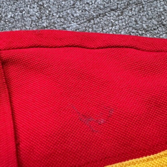 Kansas City Chiefs NFL Official Striped Red Yellow Mens Polo XX-Large Superbowl - Picture 2 of 6